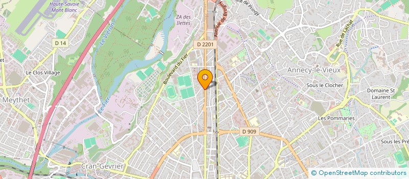 localisation de l'entreprise MADAME ANDREE TOURNOYS à ANNECY