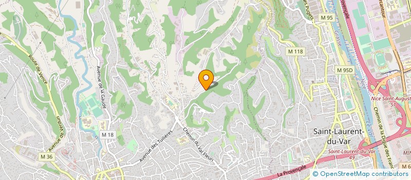 localisation de l'entreprise MADAME ANDREE TOUSSAINT à CAGNES-SUR-MER
