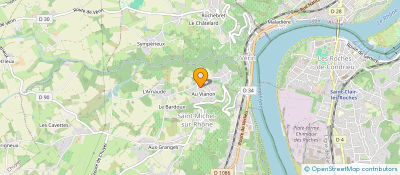 localisation de l'entreprise MADAME ANDREE TRISTAN  SAINT-MICHEL-SUR-RHONE