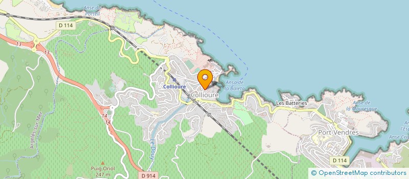 localisation de l'entreprise MADAME ANDREE VERGES  COLLIOURE