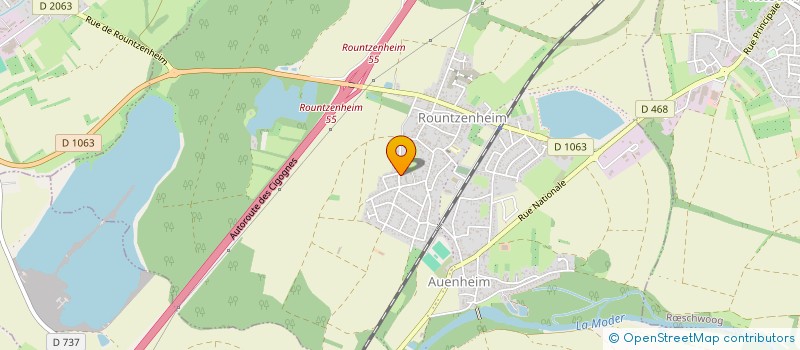 localisation de l'entreprise MADAME ANDREE VOGEL  ROUNTZENHEIM-AUENHEIM