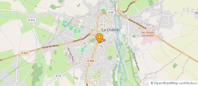 localisation de l'entreprise MADAME ANDREE VUITTON à LA CHATRE