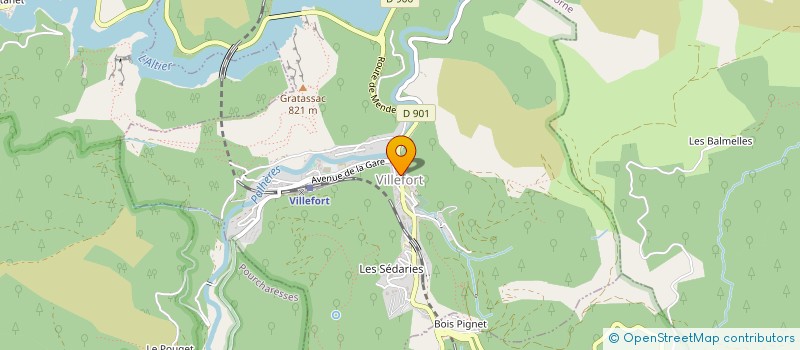 localisation de l'entreprise MADAME ANDREE YGON  VILLEFORT