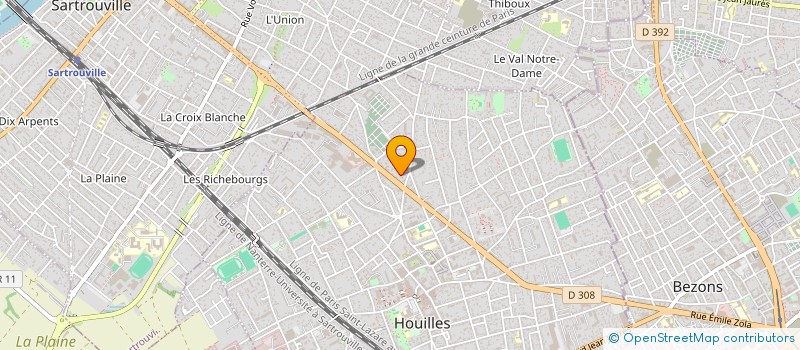 localisation de l'entreprise MADAME ANDREEA CIOBANU  HOUILLES