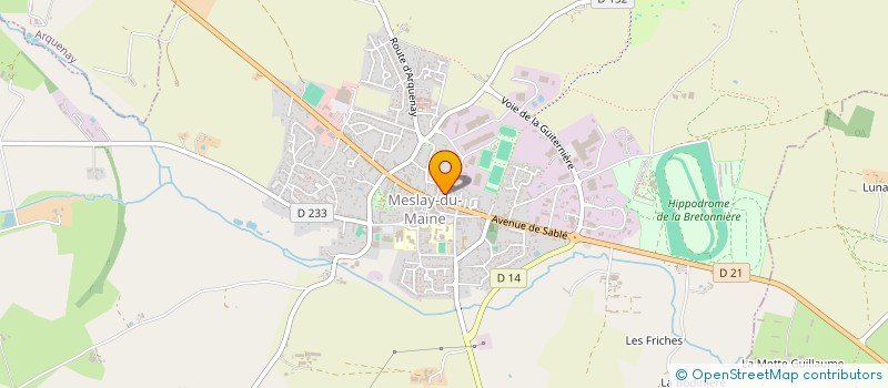 localisation de l'entreprise MADAME ANDREEA CIURARU  MESLAY-DU-MAINE