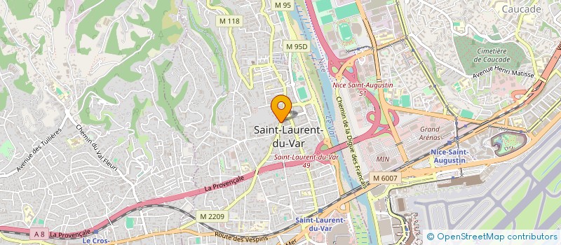 localisation de l'entreprise MADAME ANDREEA GRIGORE à SAINT-LAURENT-DU-VAR
