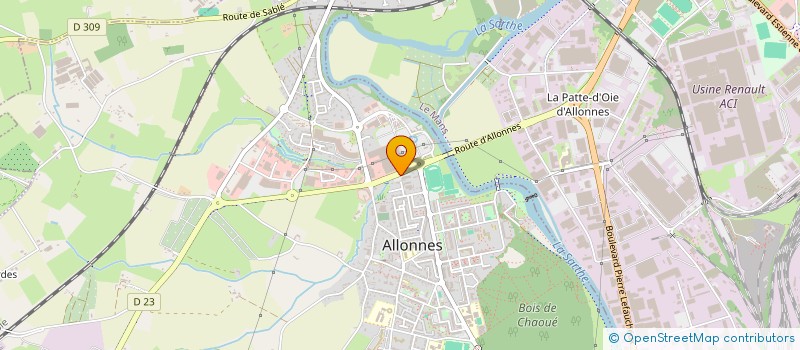 localisation de l'entreprise MADAME ANDREEA IONICA LECHARPENTIER  ALLONNES