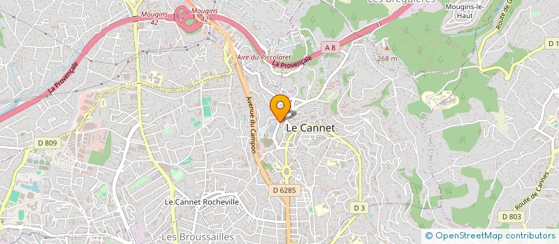localisation de l'entreprise MADAME ANDREEA-MARINELA DIMA à LE CANNET