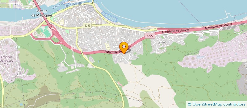 localisation de l'entreprise MADAME ANDREIA ALMEIDA LOPES  MARTIGUES