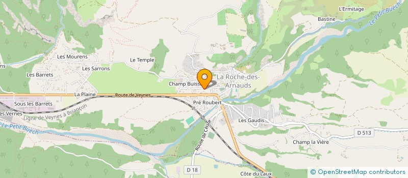 localisation de l'entreprise MADAME ANDREIA BARATA DOS SANTOS  LA ROCHE-DES-ARNAUDS