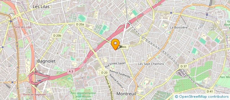 localisation de l'entreprise MADAME ANDREIA BARROSO à MONTREUIL