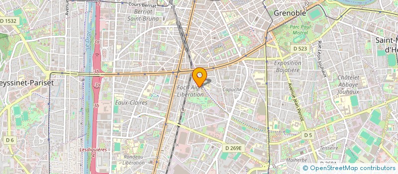 localisation de l'entreprise MADAME ANDREIA COIMBRA PAZ  GRENOBLE