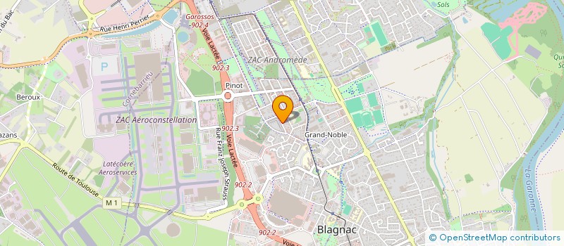 localisation de l'entreprise MADAME ANDREIA CRIHANA  BLAGNAC