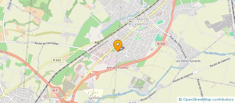 localisation de l'entreprise MADAME ANDREIA DA CUNHA MENDES à SAINT-MARCEL-LES-VALENCE