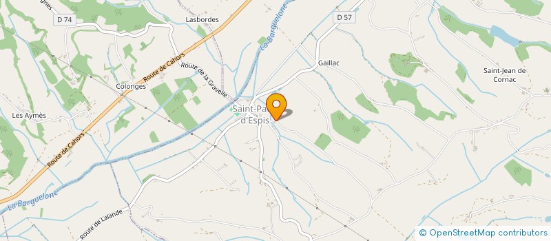 localisation de l'entreprise MADAME ANDREIA ESTEVES DO NASCIMENTO  SAINT-PAUL-D'ESPIS