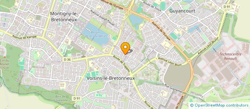 localisation de l'entreprise MADAME ANDREIA FERREIRA DOS SANTOS  VOISINS-LE-BRETONNEUX