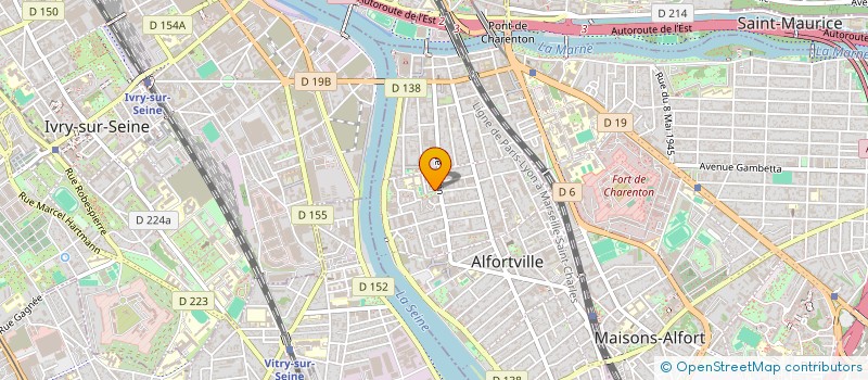 localisation de l'entreprise MADAME ANDREIA KINAMBAMBA à ALFORTVILLE