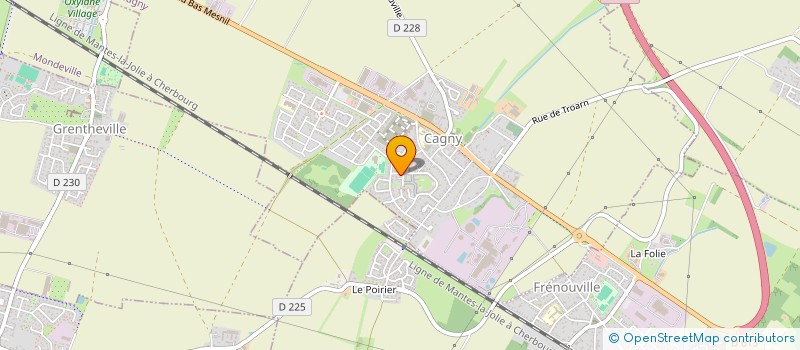 localisation de l'entreprise MADAME ANDREIA LUCA  LES MONTS D'AUNAY