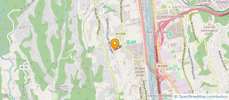 localisation de l'entreprise MADAME ANDREIA MAIA PEREIRA  SAINT-LAURENT-DU-VAR