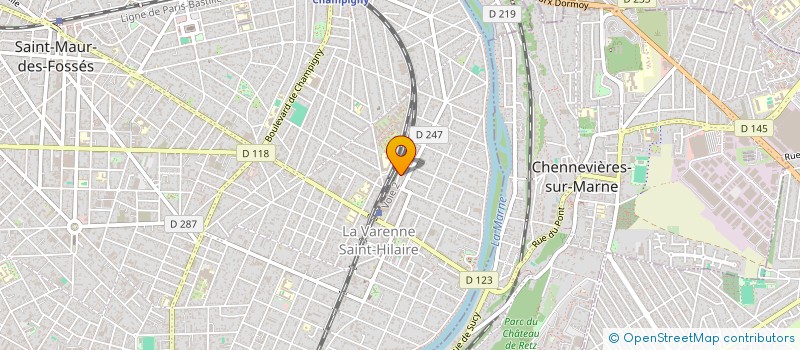 localisation de l'entreprise MADAME ANDREIA OMENA SILVA  SAINT-MAUR-DES-FOSSES