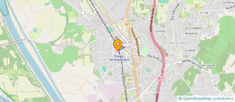 localisation de l'entreprise MADAME ANDREIA SOFIA OLIVEIRA SANTOS  LE PEAGE-DE-ROUSSILLON