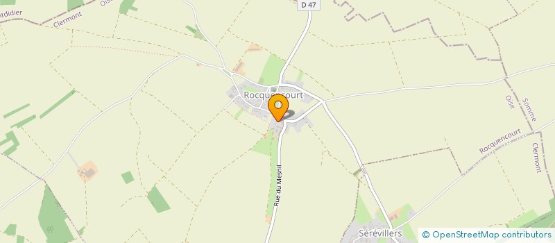 localisation de l'entreprise MADAME ANDREINA DEGOUY  ROCQUENCOURT