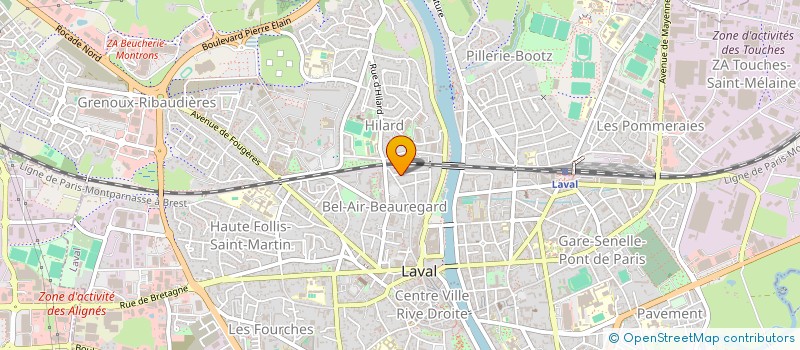 localisation de l'entreprise MADAME ANDREINA FERNANDES DA SILVA  LOUVERNE