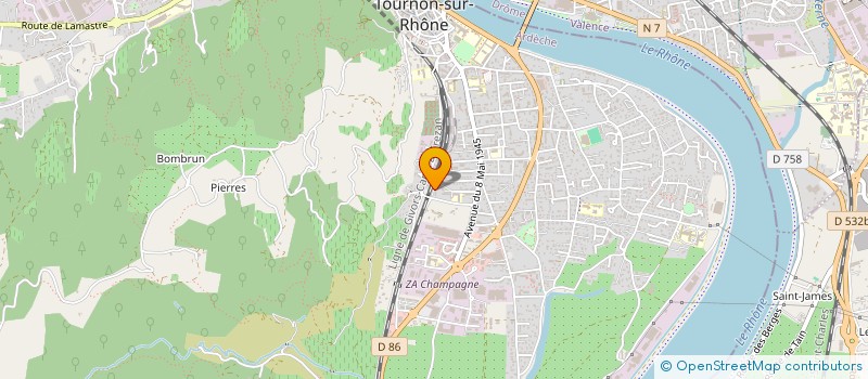 localisation de l'entreprise MADAME ANDREZA FERREIRA à TOURNON-SUR-RHONE