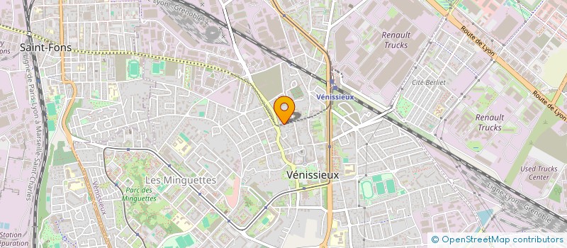 localisation de l'entreprise MADAME ANDRIANA BUSCANEAN  VENISSIEUX