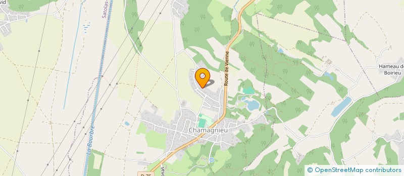 localisation de l'entreprise MADAME ANDRINA CHANARD  CHAMAGNIEU