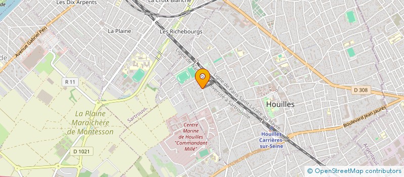 localisation de l'entreprise MADAME ANEL AGUIRRE ARAGON  HOUILLES