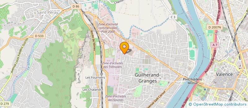 localisation de l'entreprise MADAME ANELYSE VASSELON  GUILHERAND-GRANGES