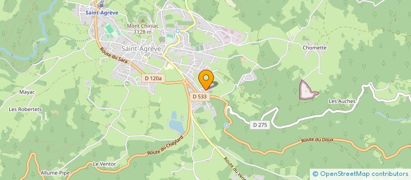 localisation de l'entreprise MADAME ANETTE DUFOUR  SAINT-AGREVE