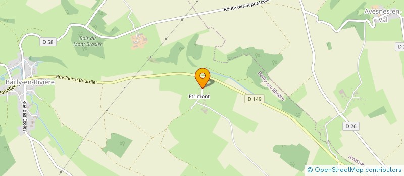 localisation de l'entreprise MADAME ANETTE PETIT  BAILLY-EN-RIVIERE