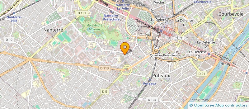 localisation de l'entreprise MADAME ANGE EHUE ACHAH à NANTERRE