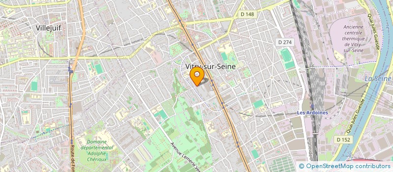 localisation de l'entreprise MADAME ANGE FAY  VITRY-SUR-SEINE