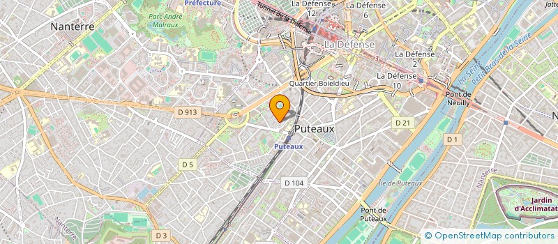 localisation de l'entreprise MADAME ANGE-LAURE FANDOH FOKO  PUTEAUX