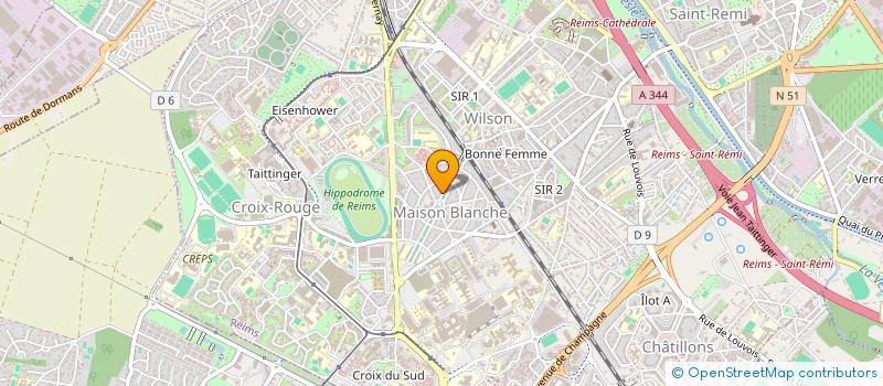 localisation de l'entreprise MADAME ANGE MONTANTE  REIMS