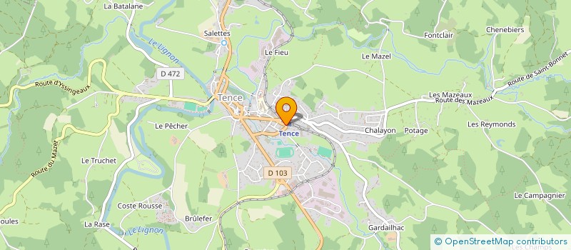 localisation de l'entreprise MADAME ANGE-PREFINA MARGAT à TENCE