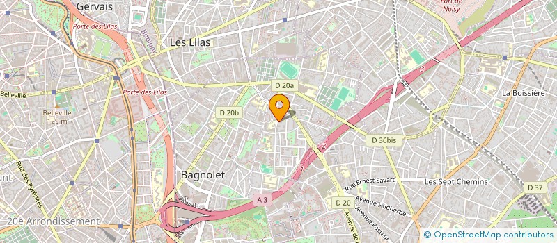 localisation de l'entreprise MADAME ANGELA ADRIANA BUCIU  BAGNOLET