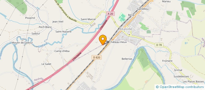 localisation de l'entreprise MADAME ANGELA ALVES  CAYRAC