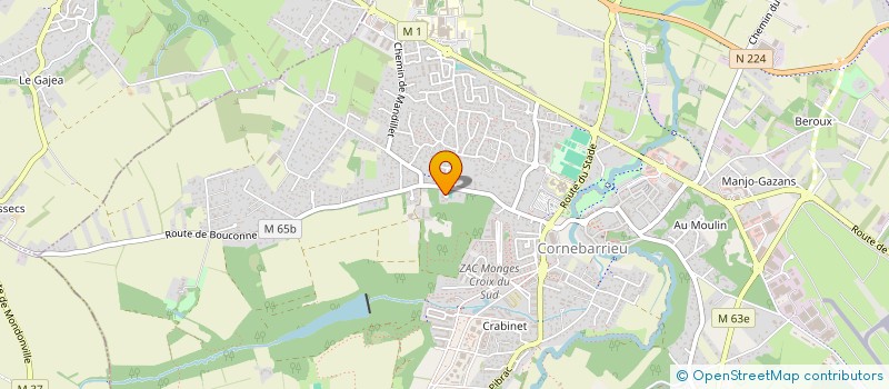 localisation de l'entreprise MADAME ANGELA BARRAGAN MURGUIA  CORNEBARRIEU