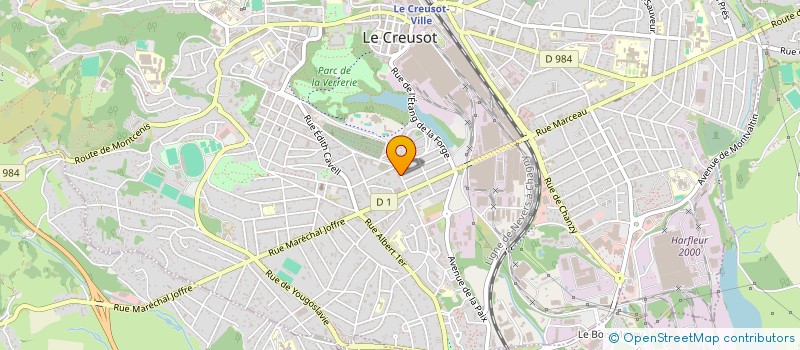 localisation de l'entreprise MADAME ANGELA BATTAGLIA à LE CREUSOT