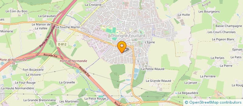 localisation de l'entreprise MADAME ANGELA BOURGES  THORIGNE-FOUILLARD