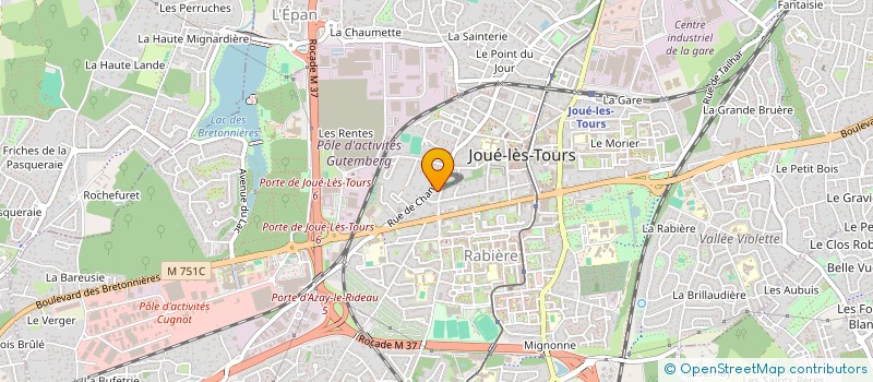 localisation de l'entreprise MADAME ANGELA BRUNO à JOUE-LES-TOURS