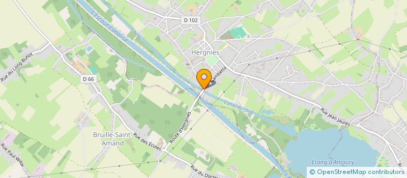 localisation de l'entreprise MADAME ANGELA CHIBBARO  HERGNIES