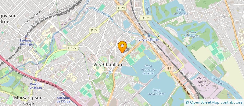 localisation de l'entreprise MADAME ANGELA CORREIA  VIRY-CHATILLON