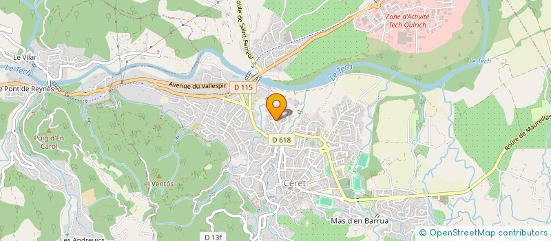 localisation de l'entreprise MADAME ANGELA DEDICS  CERET