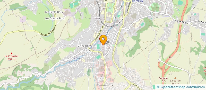 localisation de l'entreprise MADAME ANGELA DURET  VALS-PRES-LE-PUY