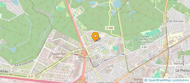 localisation de l'entreprise MADAME ANGELA EVANGELISTA DA SILVA  MEUDON